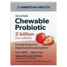 American Health, Пробиотики, Chewable Probiotic Strawberry, 30...