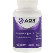 AOR, Strontium Support II, Стронцій, 120 капсул