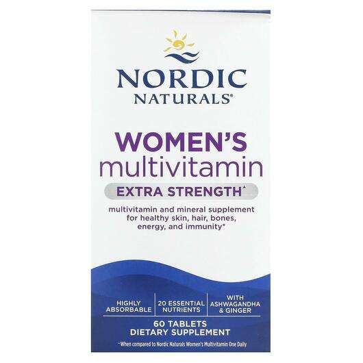 Основне фото товара Nordic Naturals, Women's Multivitamin Extra Strength, Вітамін ...