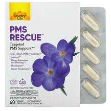 Country Life, PMS Rescue Targeted PMS Support, 60 Vegan Capsules