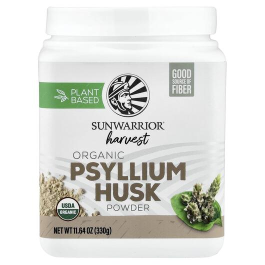 Основне фото товара Harvest Organic Psyllium Husk Powder Основне фото товара Sunwarrior, Harvest Organic Psyllium Husk Powder, Псиліум, 330 г