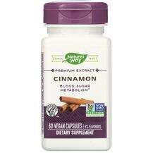 Nature's Way, Cinnamon, Кориця стандартизована, 60 капсул