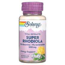 Solaray, Super Rhodiola Root Extract 500 mg, Родіола 500 мг, 6...