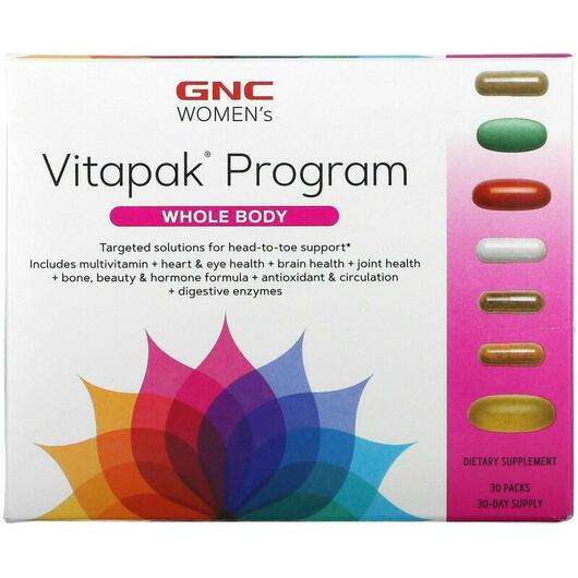 Основне фото товара GNC, Women's Vitapak Program Whole Body, Мультивітаміни для жі...