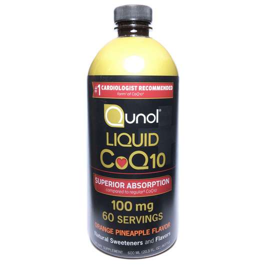 Основне фото товара Qunol, Liquid CQ10, Убіхінон, 600 мл