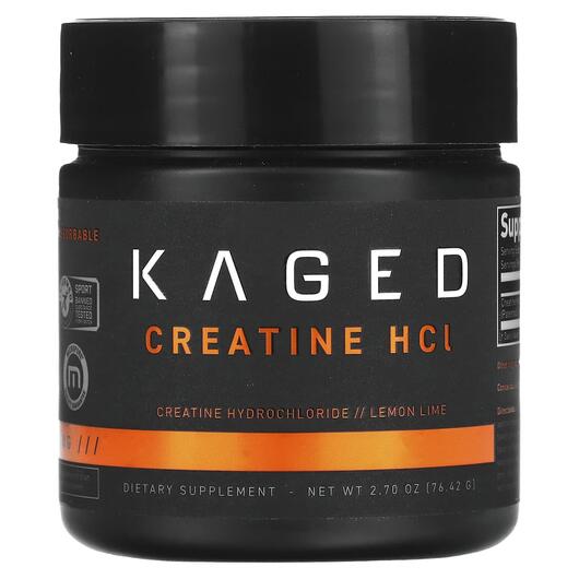 Основное фото товара Kaged, Креатин, Creatine HCl Lemon Lime, 76.42 г