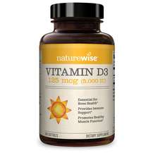 Naturewise, Vitamin D3 125 mcg 5000 IU, Вітамін D3 5000 МО, 36...