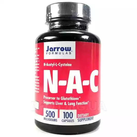 Фото товара N-A-C N-Acetyl-L-Cysteine 500 mg 100 Veggie Caps