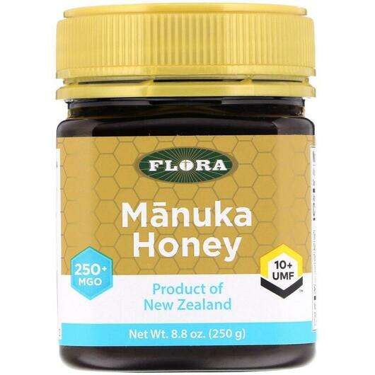 Основне фото товара Flora, Manuka Honey MGO 250+, Манука МГО 250+, 250 г