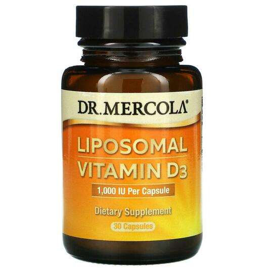 Основне фото товара Dr. Mercola, Liposomal Vitamin D3 1000 IU, Ліпосомальний Вітам...