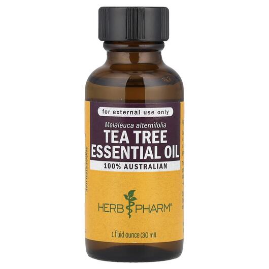 Основное фото товара Herb Pharm, Органический чай, Pure Essential Oil Tea Tree, 30 мл
