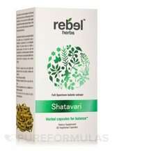 Rebel Herbs, Shatavari Capsules, Шатаварі, 60 капсул
