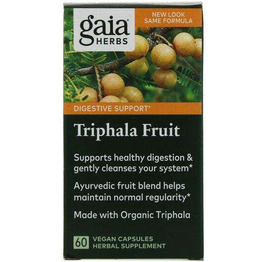 Основне фото товара Gaia Herbs, Triphala Fruit, Трифала, 60 капсул