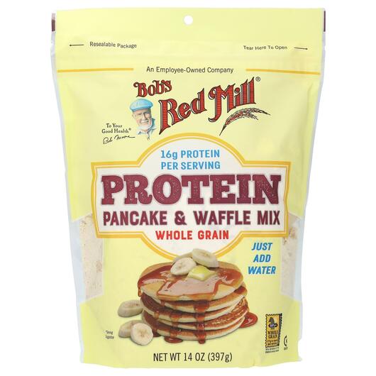 Основное фото товара Bob's Red Mill, Протеин, Protein Pancake & Waffle Mix, 3