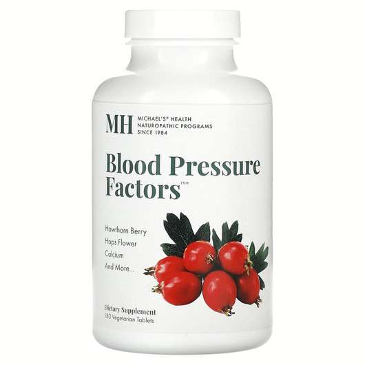 Основное фото товара MH, Комплекс для сердца, Blood Pressure Factors, 180 таблеток