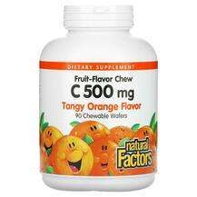 Natural Factors, Chew Vitamin C 500 mg, Жувальний Вітамін С, 9...