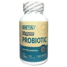 Deva, Веганский Пробиотик, Premium Vegan Probiotic with FOS, 9...