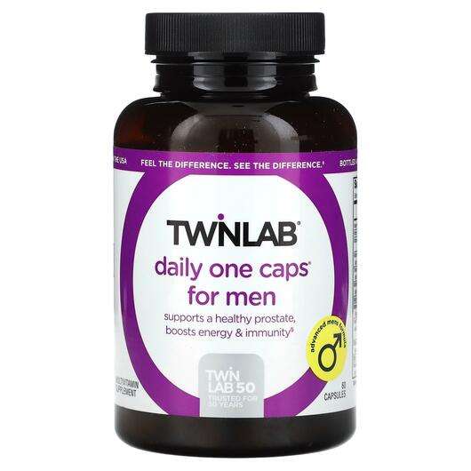 Основное фото товара Twinlab, Мультивитамины для мужчин, Daily One Caps For Men, 60...