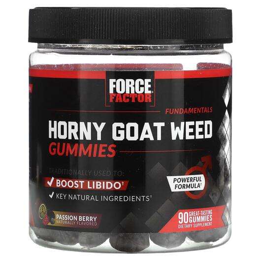 Основне фото товара Force Factor, Fundamentals Horny Goat Weed Passion Berry, Горя...