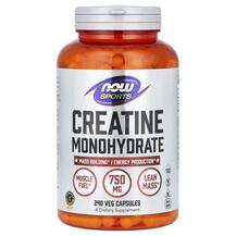 Sports Creatine Monohydrate 750 mg Креатин NOW Foods
