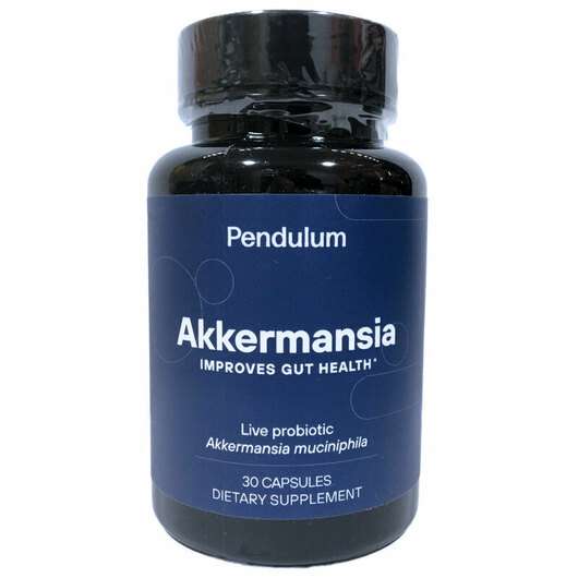 Основне фото товара Pendulum, Akkermansia Improves Gut Health, Аккермансія, 30 капсул