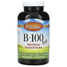 B-100 Gel B-комплекс Carlson 200 капсул