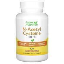 Super Nutrition, N-Acetyl Cysteine 600 mg, 120 Veggie Capsules