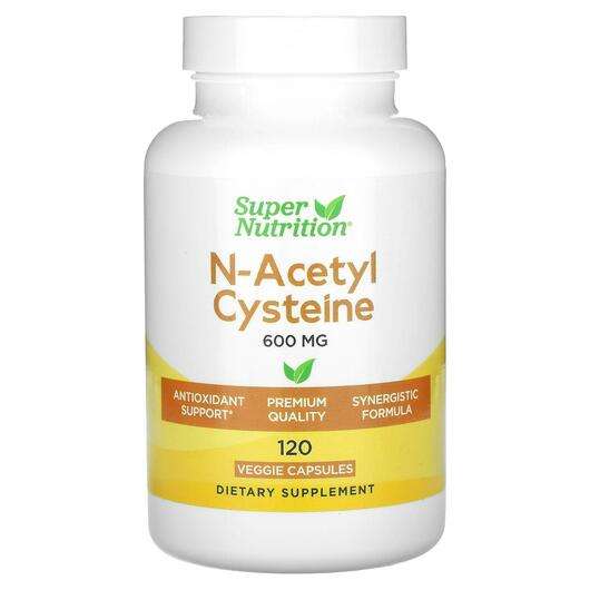 Основное фото товара Super Nutrition, NAC N-ацетил-L-цистеин, N-Acetyl Cysteine 600...