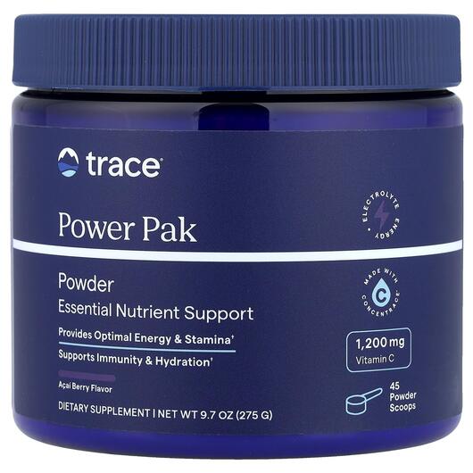 Основне фото товара Trace, Power Pak Acai Berry, Ягоди Асаї, 275 г