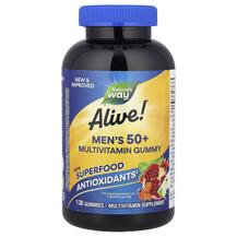 Alive! Men's 50+ Multivitamin Gummy Fruit Витамины