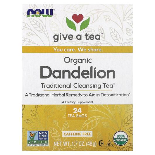 Основне фото товара Real Tea Dandelion Cleansing Herbal Tea Caffeine-Free 24 Tea, Тра