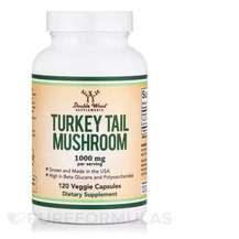 Double Wood, Turkey Tail Mushroom 1000 mg, Гриби Траметес Хвіс...