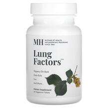 MH, Поддержка органов дыхания, Lung Factors, 60 таблеток