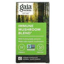 Gaia Herbs, Грибы Шиитаке, Immune Mushroom Blend, 40 капсул