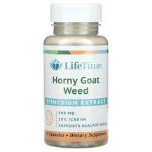 LifeTime, Horny Goat Weed 500 mg, 60 Capsules