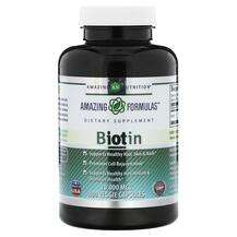 Amazing Nutrition, Витамин B7 Биотин, Biotin 10000 mcg, 400 ка...