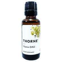 Thorne, Vitamin D/K2, Вітамін D / K2, 30 мл