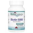 Фото товару Nutricology, Biotin 5000, Біотин 5000 мкг, 60 капсул