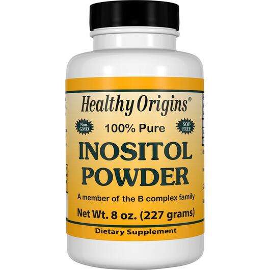 Основне фото товара Healthy Origins, Inositol Powder, Інозітол, 227 г