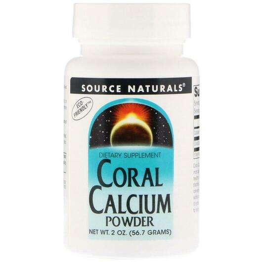 Основное фото товара Source Naturals, Коралловый Кальций, Coral Calcium Powder, 56.7 г