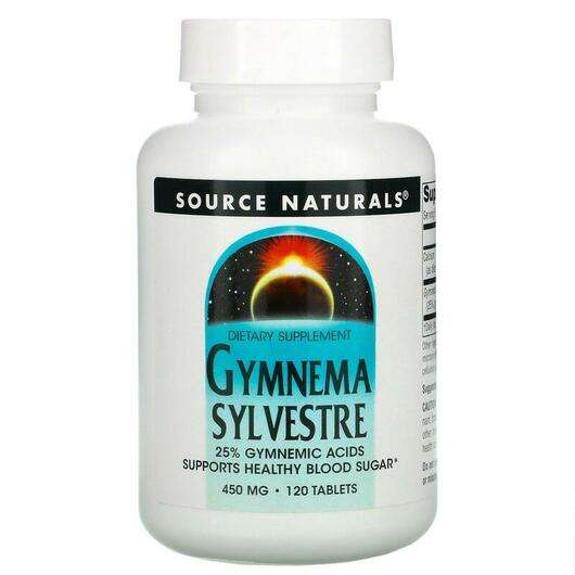Основне фото товара Source Naturals, Gymnema Sylvestre 450 mg, Джімнема Сильвестра...