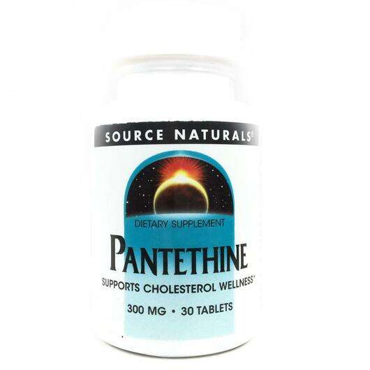 Основне фото товара Source Naturals, Pantethine 300 mg, Пантетин Кофермент А, 30 т...