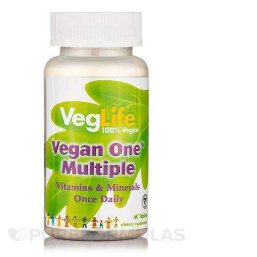 Основное фото товара VegLife, Мультивитамины, Vegan One Multiple, 60 таблеток