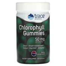 Trace Minerals, Chlorophyll Gummies Berry 50 mg, Хлорофіл, 60 ...