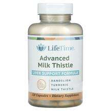 LifeTime, Расторопша, Advanced Milk Thistle, 120 капсул