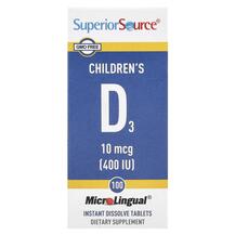 Children's D3 400 IU Витамин D3 Superior Source
