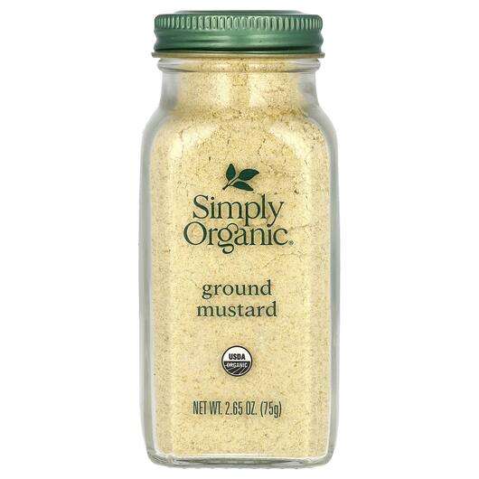 Основное фото товара Simply Organic, Специи, Ground Mustard, 75 г