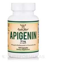Double Wood, Apigenin 50 mg, Апігенін, 120 капсул