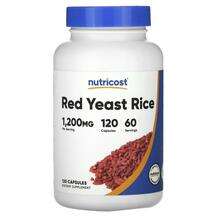 Nutricost, Красный дрожжевой рис, Red Yeast Rice 1200 mg, 120 ...