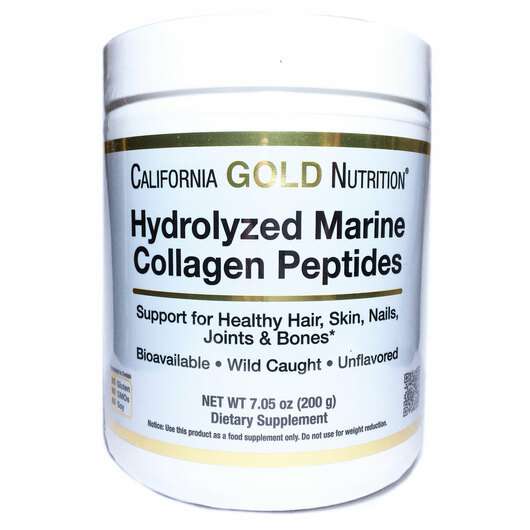 Основне фото товара California Gold Nutrition, Hydrolyzed Marine Collagen Peptides...